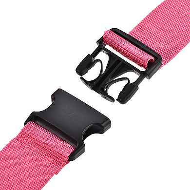 Luggage Strap Suitcase Belt With 2 Buckles, Cross Adjustable Travel Packing Accessory