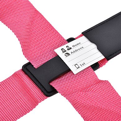 Luggage Strap Suitcase Belt With 2 Buckles, Cross Adjustable Travel Packing Accessory