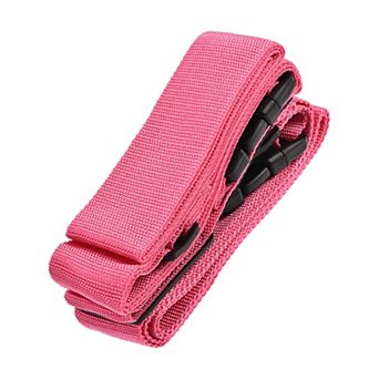 Luggage Strap Suitcase Belt With 2 Buckles, Cross Adjustable Travel Packing Accessory