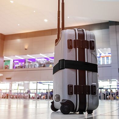 Luggage Straps Suitcase Belts with Buckle, Combination Lock, Adjustable 2Pcs