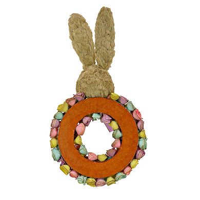 National Tree Company Colorful Eggs Easter Bunny Head Wreath