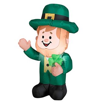 National Tree Company 3.5 Ft. Waving Leprechaun Outdoor Decor