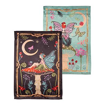 Evergreen Enterprises Reversible Fairy Wonderland Garden Flag