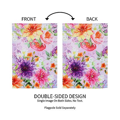 Evergreen Enterprises Rhapsody in Bloom Garden Flag