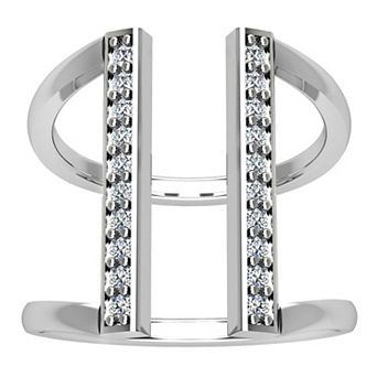 Sterling Silver Diamond Accent Ring