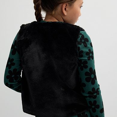 Girls 6-20 SO® Faux Fur Vest in Regular & Plus Size
