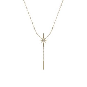10k Gold Diamond Accent Drop Necklace