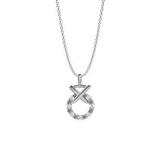 Sterling Silver Diamond Accent Pendant Necklace