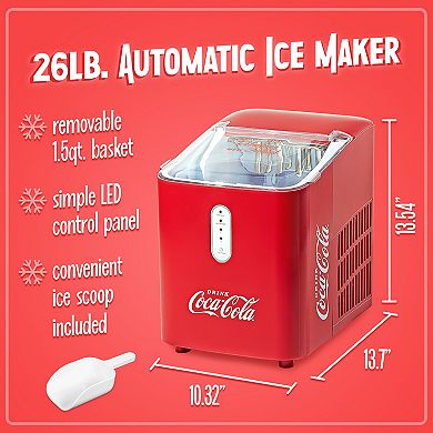 Igloo Coca-Cola Self-Cleaning 26-LB. Automatic Ice Maker