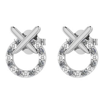 Sterling Silver Diamond Accent Earrings