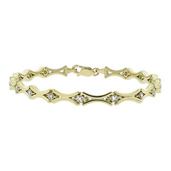 10k Gold Diamond Accent Bracelet