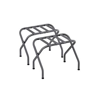 Luggage Rack, Suitcase Stand, Steel Frame, Foldable For Guest Room, Bedroom - Set Of 2