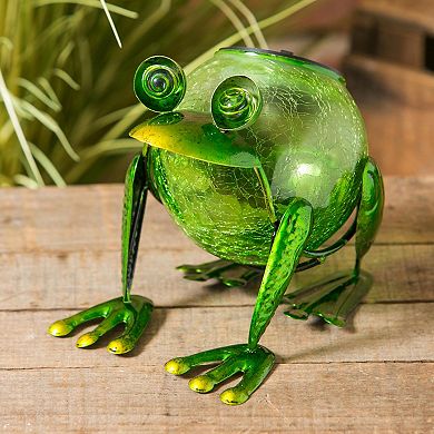 Evergreen Enterprises Solar Frog Statuary with Solar Light