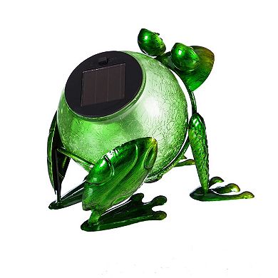 Evergreen Enterprises Solar Frog Statuary with Solar Light