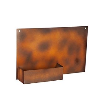 Evergreen Enterprises Rust Finish Indoor / Outdoor Wall Planter