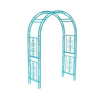 Evergreen Enterprises Montebello Coastal Blue Iron Garden Arbor