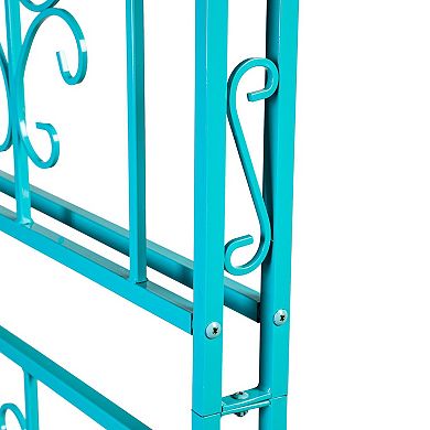 Evergreen Enterprises Montebello Coastal Blue Iron Garden Arbor