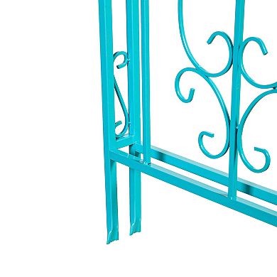 Evergreen Enterprises Montebello Coastal Blue Iron Garden Arbor