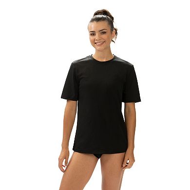 Dolfin Crewneck Short Sleeve Swim Rash Guard Shirt