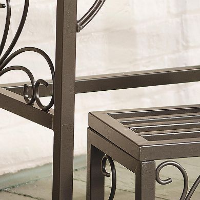 Evergreen Enterprises 3-Piece Nesting Metal Plant Stand Set