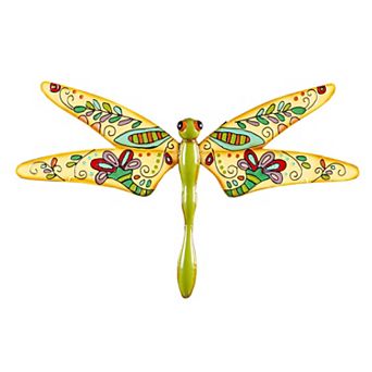 Evergreen Enterprises Boho Dragonfly Indoor / Outdoor Wall Decor