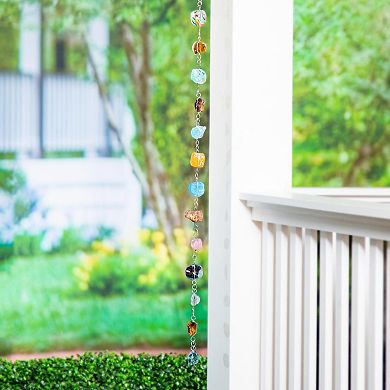 Evergreen Enterprises 71-in. Multicolor Glass Stone Rain Chain