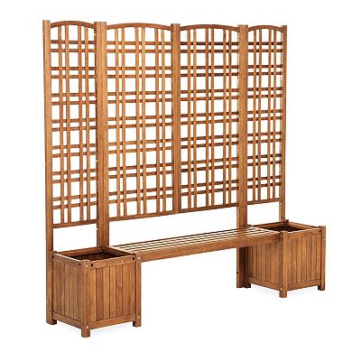 Evergreen Enterprises Large Outdoor Eucalyptus Wood Privacy Trellis