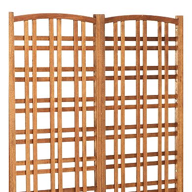 Evergreen Enterprises Large Outdoor Eucalyptus Wood Privacy Trellis