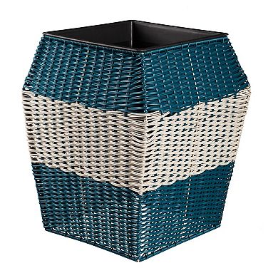 Evergreen Enterprises 3-Piece Tall Resin Wicker Planter Set