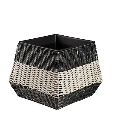 Evergreen Enterprises 3-Piece Short Resin Wicker Planter Set