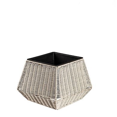 Evergreen Enterprises 3-Piece Short Resin Wicker Planter Set