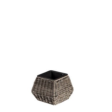 Evergreen Enterprises 3-Piece Short Resin Wicker Planter Set