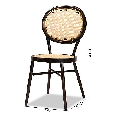Baxton Studio Thalia 2-pc. Outdoor Dining Chair Set
