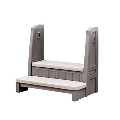 Step2 Pool or Patio Hot Tub Storage Steps with Handrails