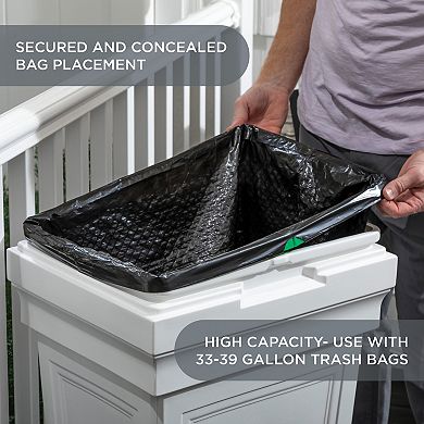 Step2 Atherton Patio Garbage Can