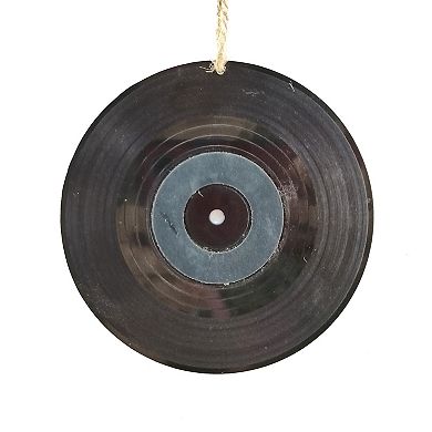 St. Nicholas Square Merry Christmas Vinyl Record Ornament