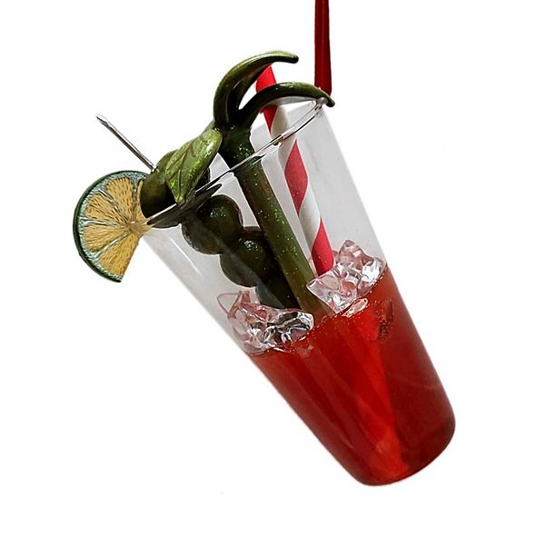 St. Nicholas Square® Glass Bloody Mary Drink Ornament - Multi