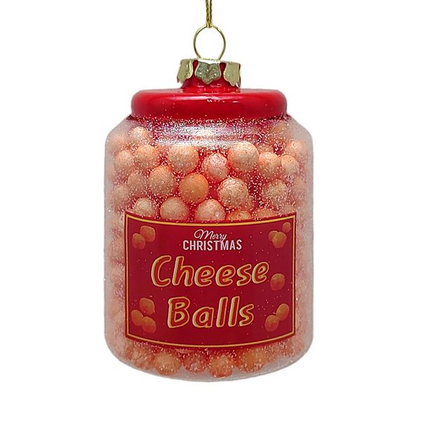 St. Nicholas Square Glass Jar Cheese Balls Ornament - Multi