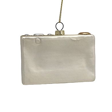 St. Nicholas Square Glass Camera Ornament