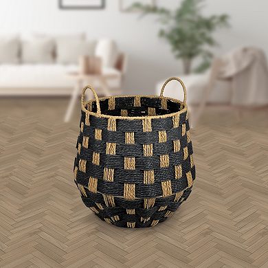 Belle Maison Round Paper Weave Basket