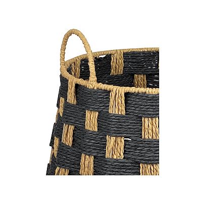 Belle Maison Round Paper Weave Basket