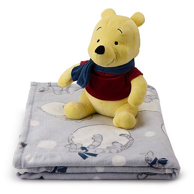 Disney's Winnie The Pooh Pillow Buddy & Throw Blanket Set by The Big One®