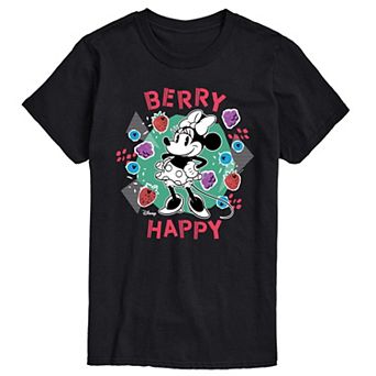 Disney's Minnie Mouse Men's Berry Happy Graphic Tee