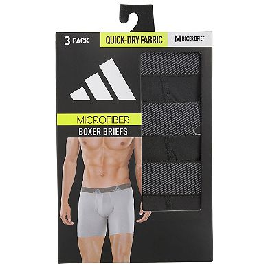Men's adidas 3-pack Microfiber Boxer Briefs