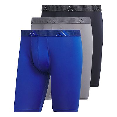 Men's adidas 3-pack Microfiber Long Boxer Briefs