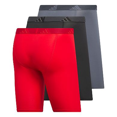 Men's adidas 3-pack Microfiber Long Boxer Briefs