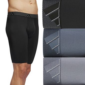 Men's adidas 3-pack Microfiber Long Boxer Briefs