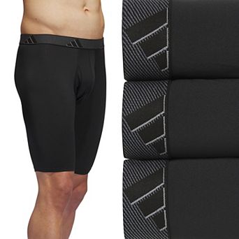 Men's adidas 3-pack Microfiber Long Boxer Briefs