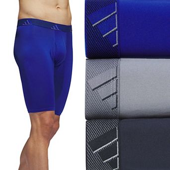 Men's adidas 3-pack Microfiber Long Boxer Briefs