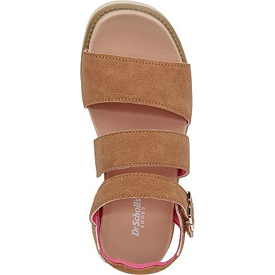 Dr. Scholl's Island Glow Kid Girls' Ankle Strap Faux Leather Sandals